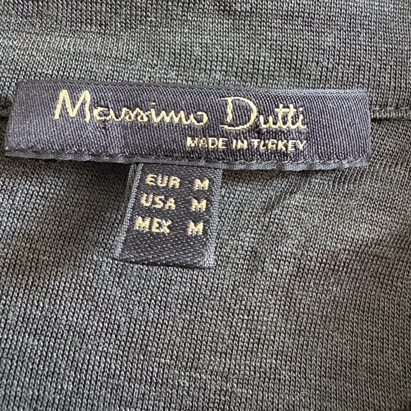 Massimo Dutti Dark Khaki Green Top | Size Medium - Picture 7 of 9